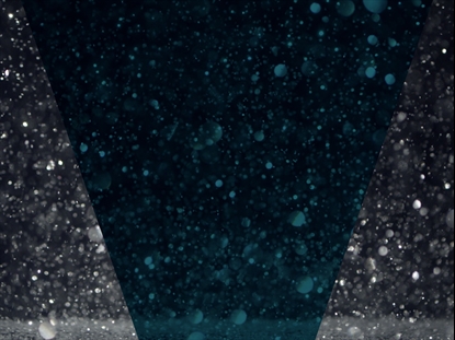 SNOWGLOBE ICE FALLS SILVER TEAL