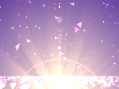 SPRING SHAPES GOLD PURPLE