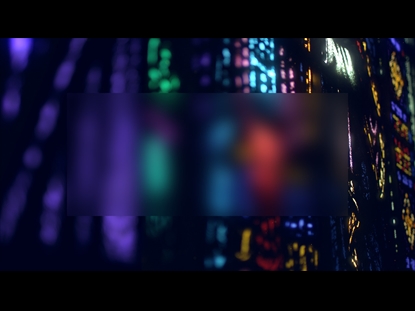 STAINED GLASS COLORFUL LINES BLUR