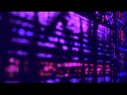 STAINED GLASS PURPLE PINK