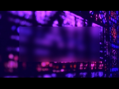 STAINED GLASS PURPLE PINK BLUR