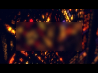 STAINED GLASS WARM CROSS BLUR