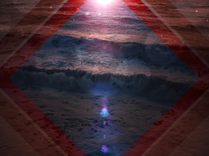 SUMMER WAVES BLUE RED