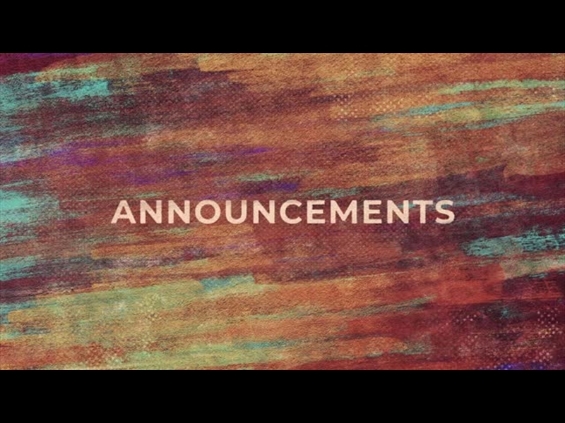 EASTER BRUSH ANNOUNCEMENTS