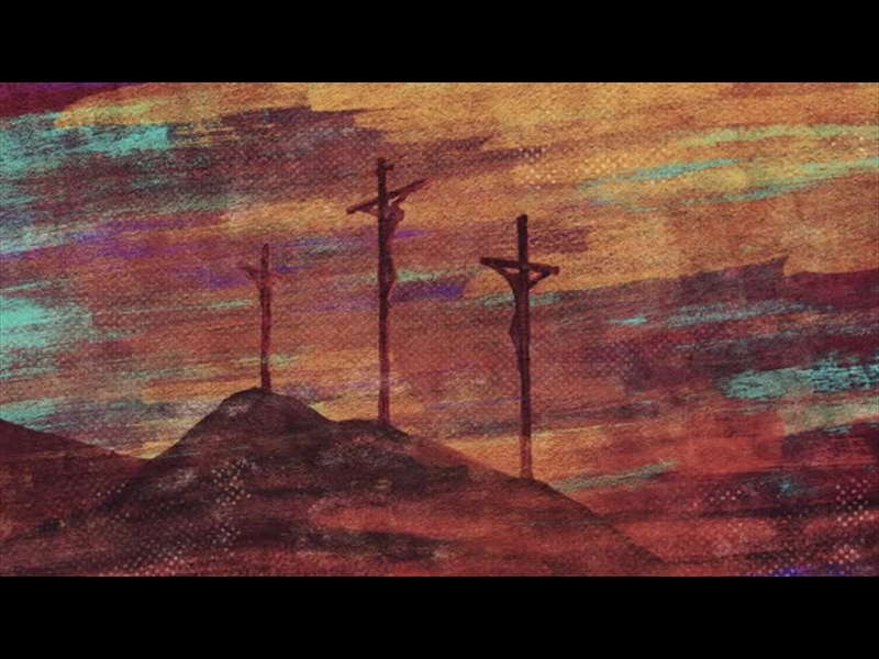 EASTER BRUSH CROSSES COLORED