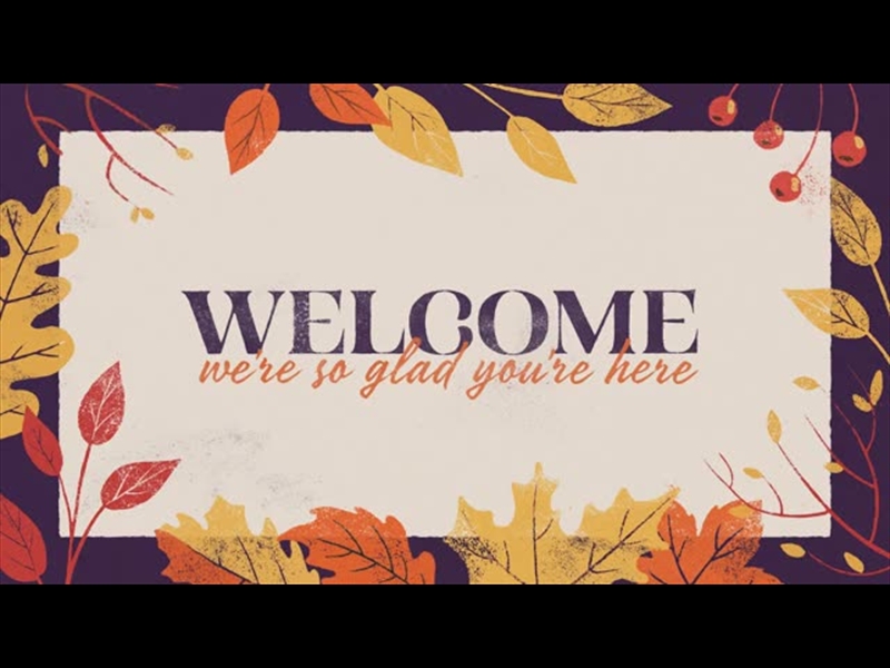 FALL FEELINGS WELCOME