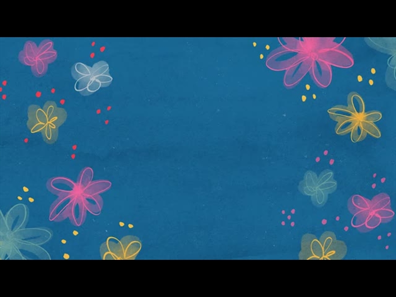 FLOATING FLOWERS BLUE