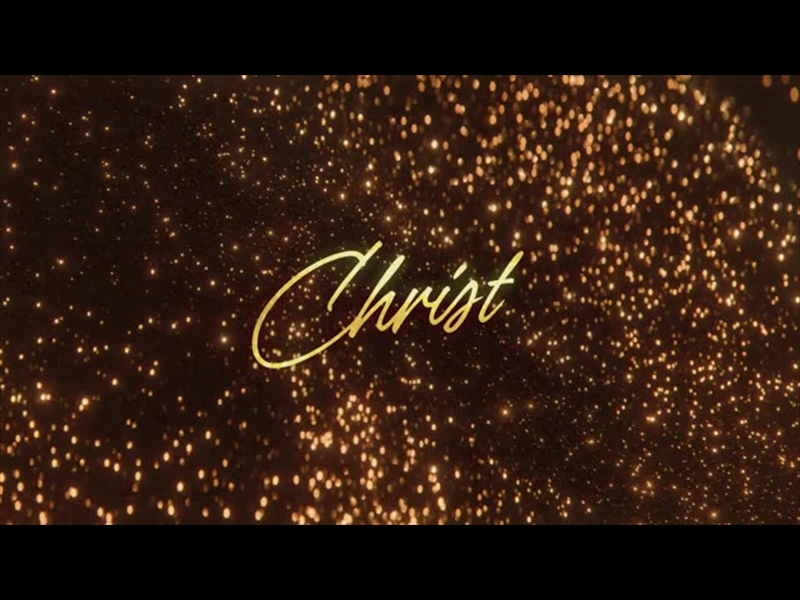 GLITTER ECHOES CHRIST TITLE