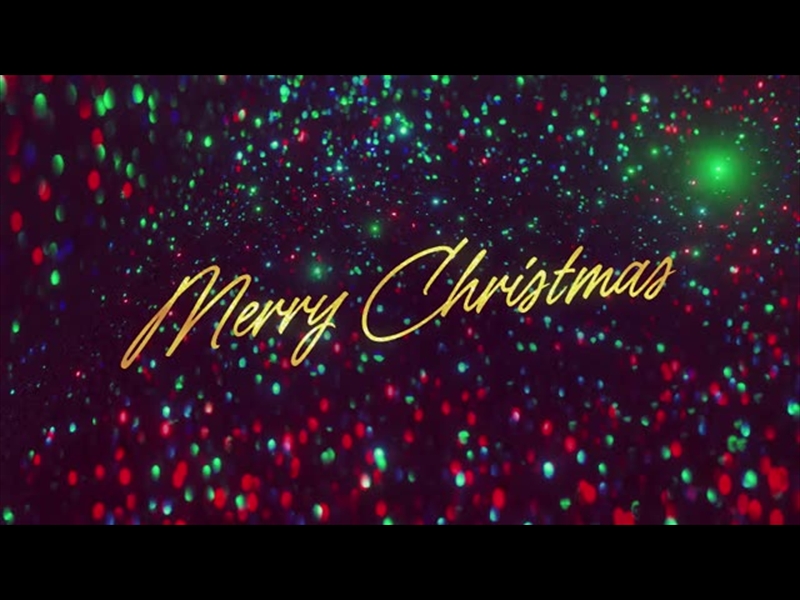 GLITTER ECHOES MERRY CHRISTMAS TITLE