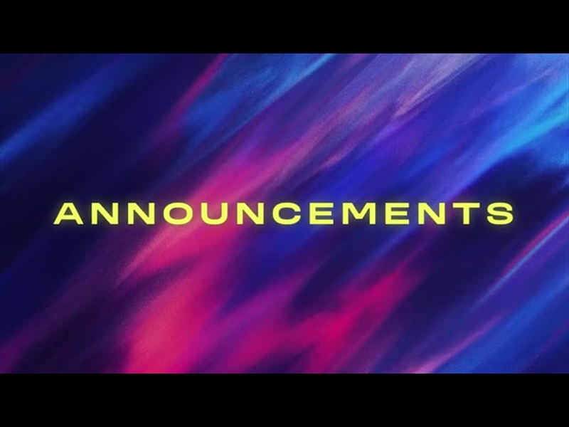 MIRAGE - ANNOUNCEMENTS