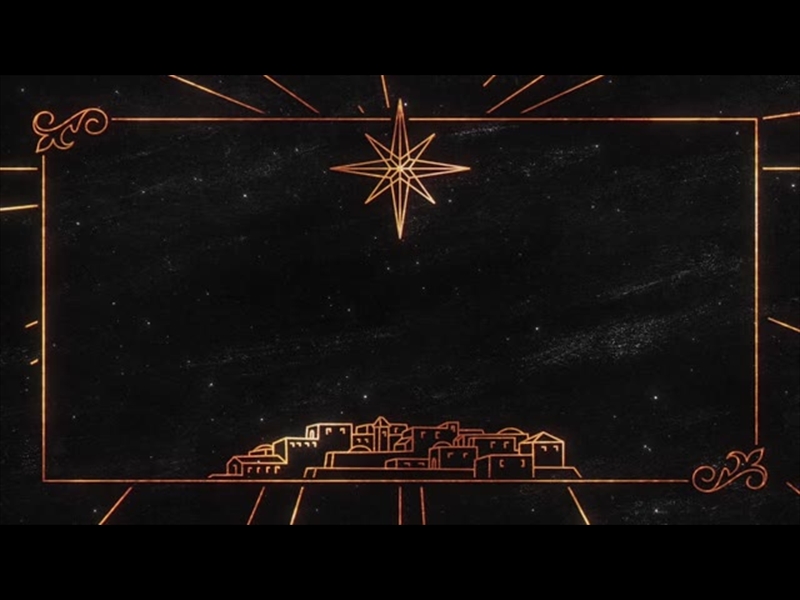 STAR OF WONDER BETHLEHEM CHARCOAL FRAME