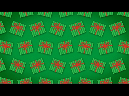 CHRISTMAS CARTOON GIFTBOX GREEN MOTION LOOP 01