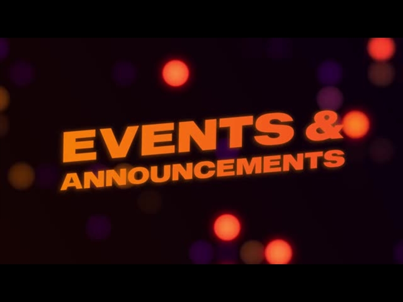 AUTUMN GLOW EVENTS AND ANNOUNCEMENTS
