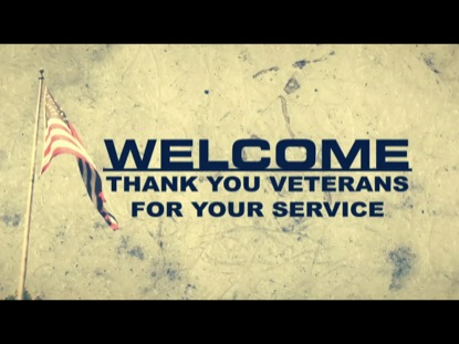 THANK YOU VETERANS WELCOME SCREEN