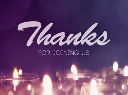 ADVENT CANDLES CLOSING MOTION