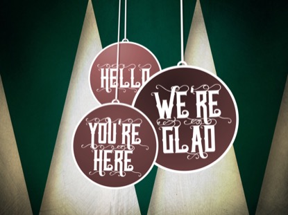 CHRISTMAS DECORATIONS WELCOME MOTION