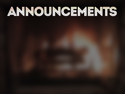 CHRISTMAS FIREPLACE ANNOUNCEMENTS MOTION