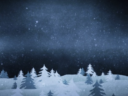 CHRISTMAS FOREST BLUE 2 MOTION