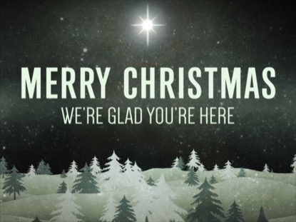 CHRISTMAS FOREST GREEN WELCOME 2 MOTION