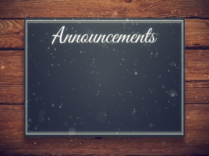 CHRISTMAS MANGER ANNOUNCEMENTS MOTION