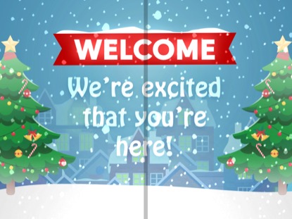Christmas Village Welcome Motion Playback Media Motion