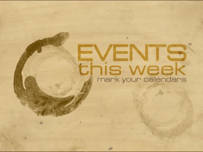 COFFEE UPCOMING EVENTS