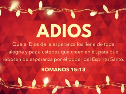 DANCING LIGHTS CLOSING MOTION - SPANISH