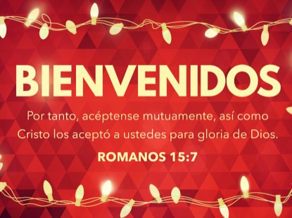 DANCING LIGHTS WELCOME MOTION - SPANISH