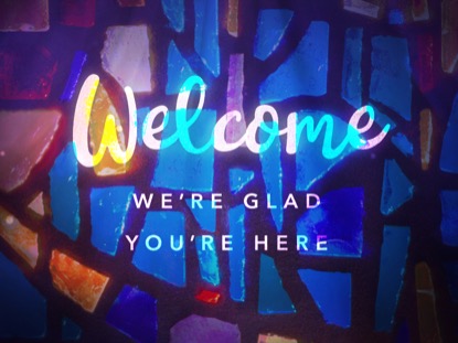 GLASS MOSAIC WELCOME MOTION