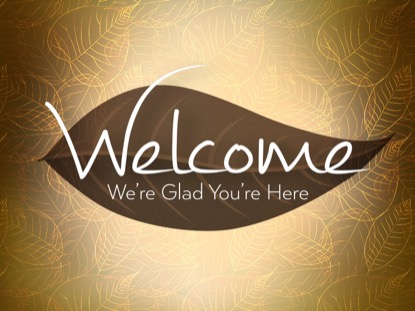 GOLD LEAVES WELCOME MOTION