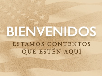 MEMORIAL BADGE WELCOME MOTION - SPANISH