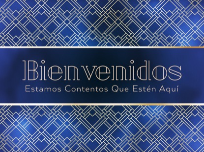 NEW YEAR DECO WELCOME MOTION - SPANISH