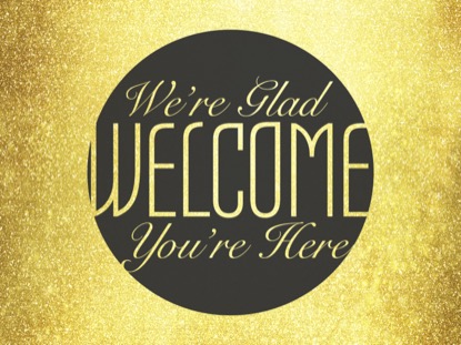 NEW YEARS GOLD WELCOME MOTION