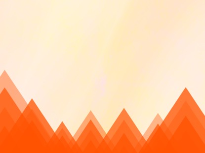 RISING TRIANGLES ORANGE MOTION