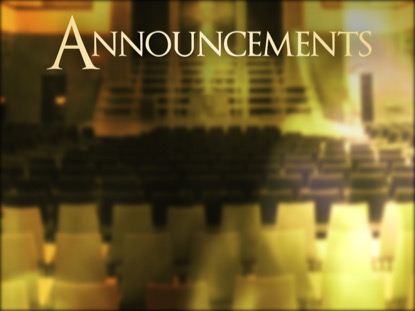 SANCTUARY ANNOUNCEMENTS MOTION