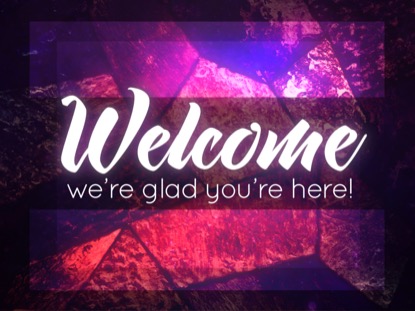 STAINED GLASS WELCOME MOTION