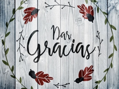 THANKSGIVING ART THANKS MOTION - SPANISH