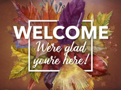 THANKSGIVING CENTERPIECE WELCOME MOTION