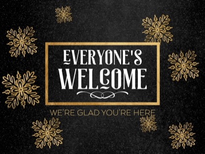 TRENDY CHRISTMAS WELCOME MOTION