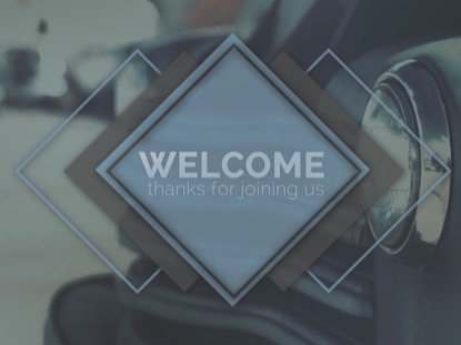 VINTAGE FATHERS DAY WELCOME MOTION