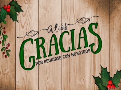 WOODEN CHRISTMAS CLOSING MOTION SPANISH