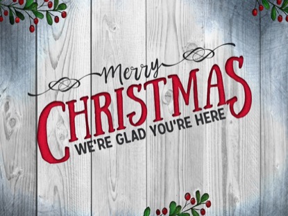 WOODEN CHRISTMAS MERRY MOTION