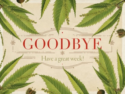 CHRISTMAS BOTANICAL GOODBYE