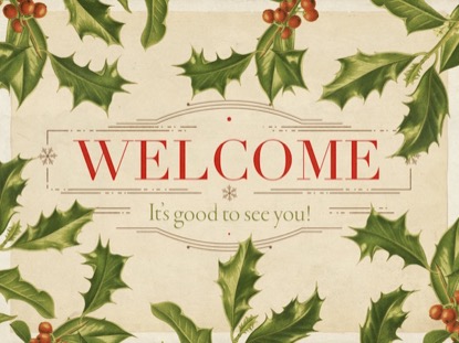 CHRISTMAS BOTANICAL WELCOME