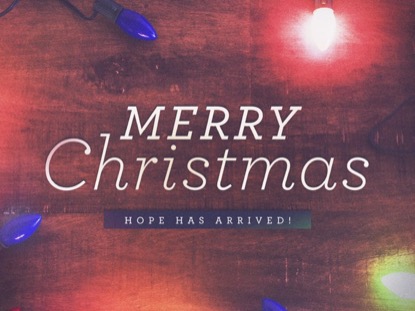 CHRISTMAS LIGHTS MERRY CHRISTMAS