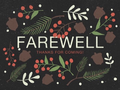 CHRISTMAS PINE FAREWELL