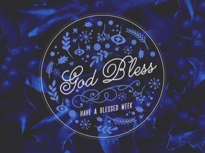 COLORIZED CHRISTMAS GOD BLESS