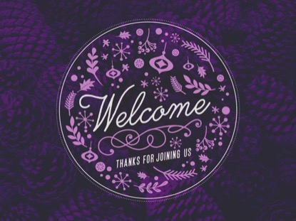 COLORIZED CHRISTMAS WELCOME