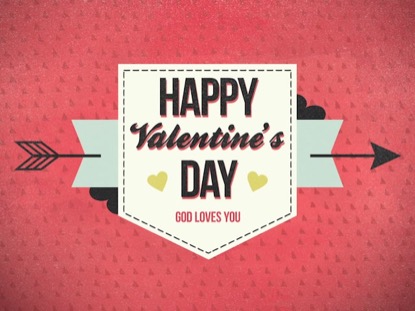 CUPIDS ARROW HAPPY VALENTINES DAY