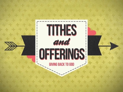 CUPIDS ARROW TITHES AND OFFERINGS